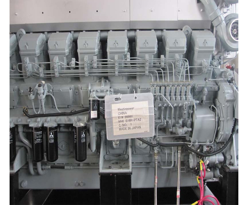 浙江省450KW柴油发电机组 三菱全铜 S6R-PTA  厂家直销 1H功率520KW